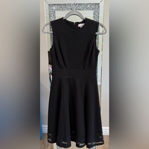 Calvin Klein Black Sleeveless A-Line Cocktail Dress